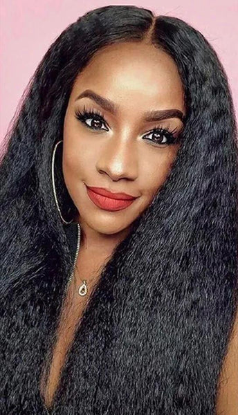 HD Lace 4x7 180% Density Lace wig Kinky Straight