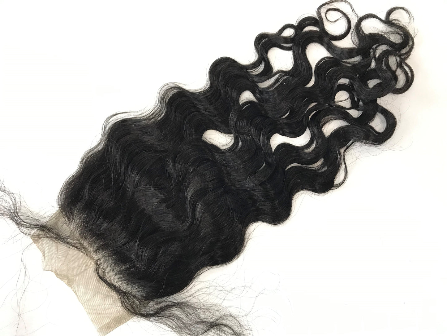Mayfair Remy 4x4 medium brown lace Water Wave