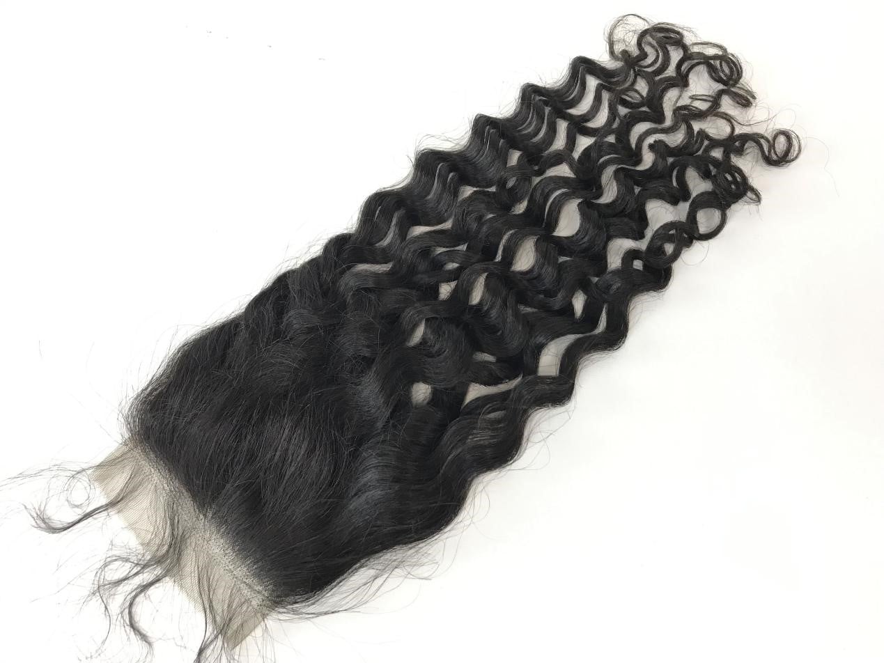 6x6 Single Donor Normal Transparent light Lace Afro Kinky
