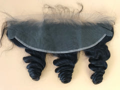 4x4 Single Donor Normal Transparent light/Medium Brown Closure Loose Wave