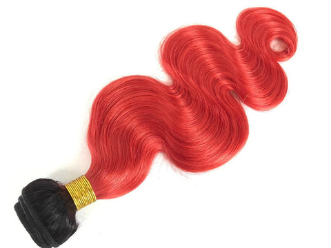 Mayfair Remy Light Lace 4X4 1B Red Body Wave