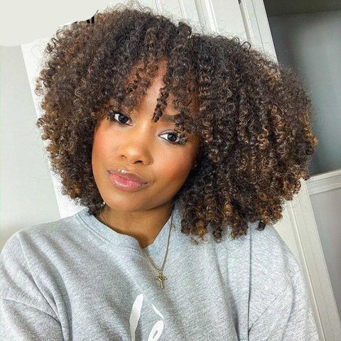 4 x 7 130% Density Closure wig Afro Kinky