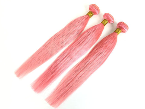 Mayfair Remy Fuller Hair Bundle Pink Straight