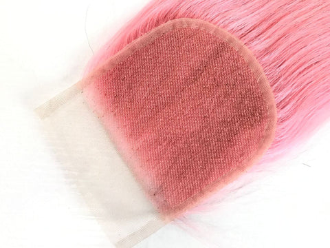Mayfair Remy Light Lace 4X4 Pink Straight