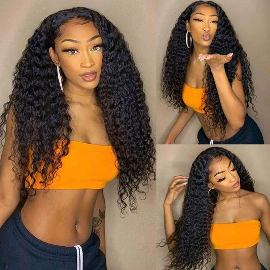 4 x 7 180% Density Closure wig Kinky curl