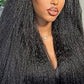 5 x 9 130% Density Closure wig Kinky Straight