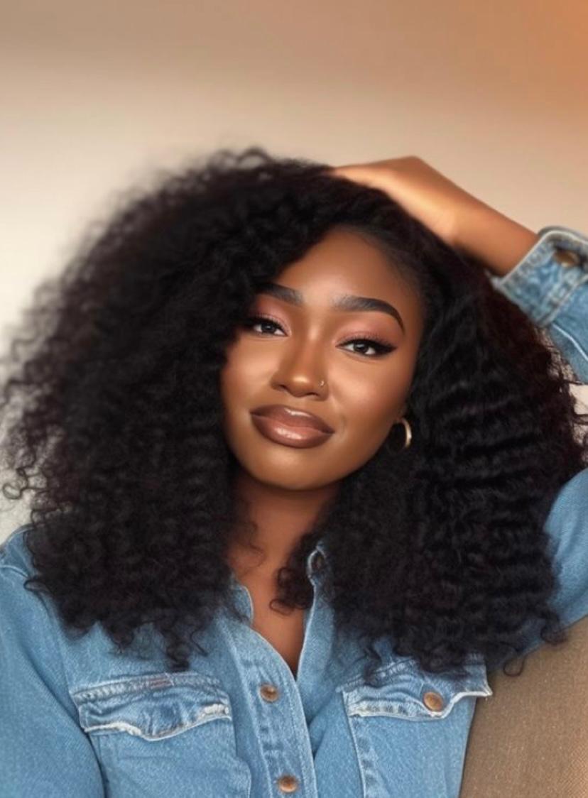 13 x 4 250% Density Lace Front wig Afro Kinky