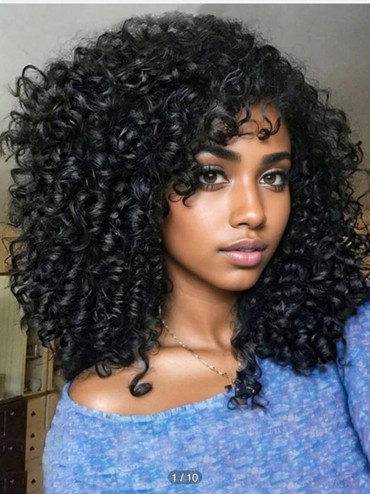 13 x 4 130% Density Lace Front wig Afro Kinky
