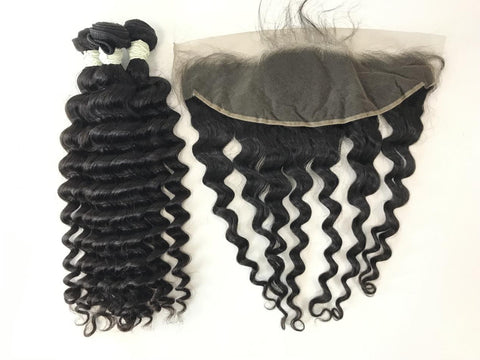 Single Donor 13x6 HD Super fine Swiss invisible thin lace Frontal Loose Deep