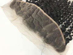 4x4 Single Donor Normal Transparent light/Medium Brown Kinky Curl