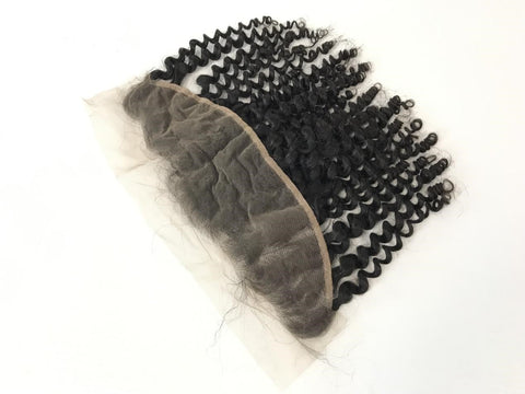 Single Donor 13x4 HD Super Fine Invisible  Lace Kinky Curl