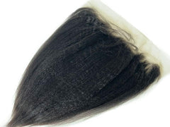 13x4 Single Donor Normal Trans Light / medium brown Kinky Straight