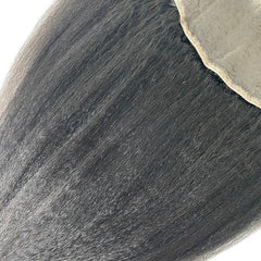 13x4 Single Donor Normal Trans Light / medium brown Kinky Straight