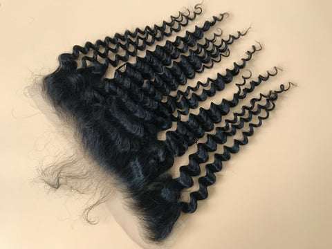 Single Donor 13x4 HD Super Fine Invisible  Lace Deep Wave