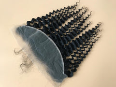 Single Donor 13x6 HD Super fine Swiss invisible thin lace Frontal Deep Wave