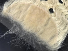 13x4 HD Single Donor Frontal 613 blonde Body Wave