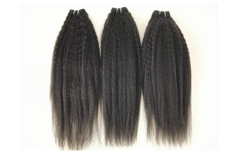 Raw Virgin Hair Malaysian and Brazilian Kinky Straight