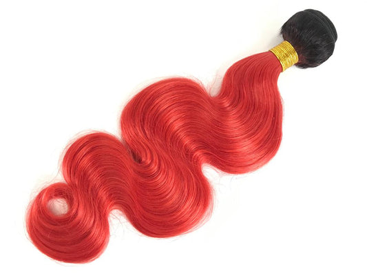 Mayfair Remy Fuller Hair Bundle 1B/Red Body wave