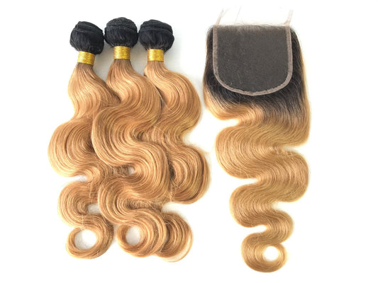 Mayfair Remy Light Lace 4X4 1B27 Body Wave