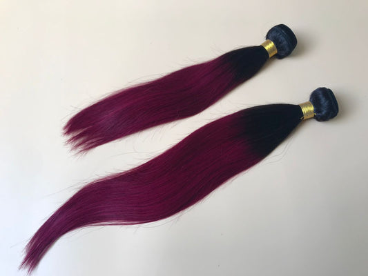 Mayfair Remy Fuller Hair Bundle 1B/99J Straight