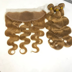 Mayfair Remy Normal Transparent Light Lace 13x4 #27 Frontal Body Wave