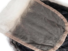 6x6 HD Single Donor  Super Fine Swiss Invisible lace closure Kinky Straight