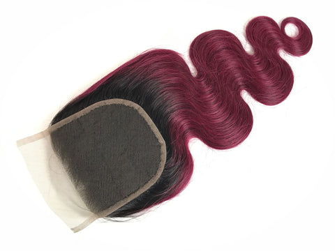 Mayfair Remy Light Lace 4X4 1B/99J Body Wave