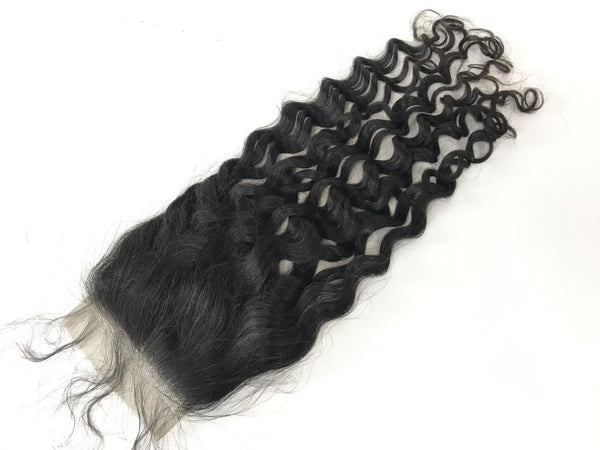 4x4 Single Donor Normal Transparent light/Medium Brown Princess Curl ...