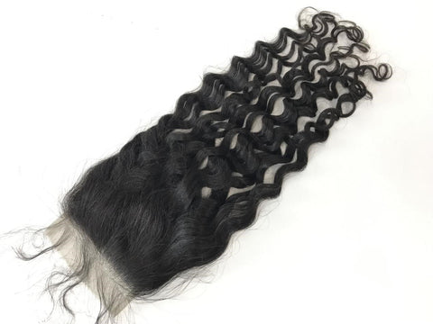 6x6 HD Single Donor  Super Fine Swiss Invisible lace closure Princess Curl