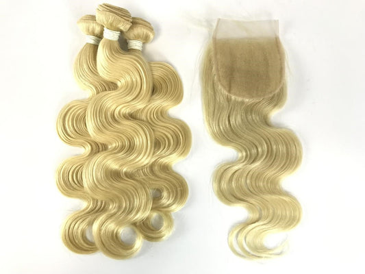 5x5 Single Donor 613 blonde Body Wave