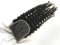 Mayfair Remy  4x4 HD Super Fine Swiss Invisible Lace closure Loose Deep
