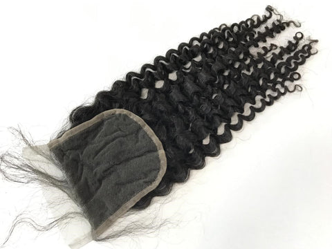 4x4 Single Donor HD Super Fine Swiss Invisible lace closure Loose Deep