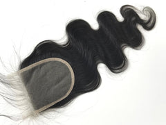 Mayfair Remy  4x4  Medium brown lace closure Body Wave