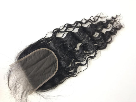 5x5 HD Single Donor  Super Fine Swiss Invisible lace closure Water Wave