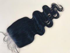 5x5 Single Donor Medium Brown/Transparent lace closure Body Wave