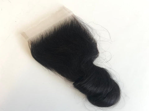 Mayfair Remy 4x4  medium brown lace  Loose Wave
