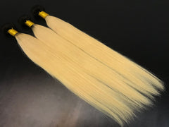 Single Donor 1B/613 Blonde Virgin Hair bundle Malaysian & Brazilian Straight