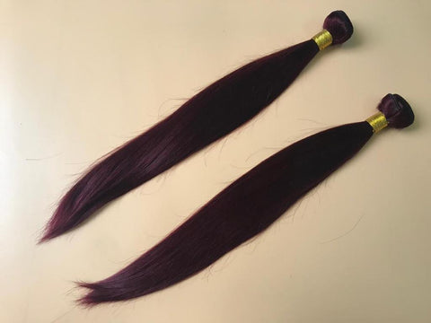 Mayfair Remy Hair Bundle 99J Straight