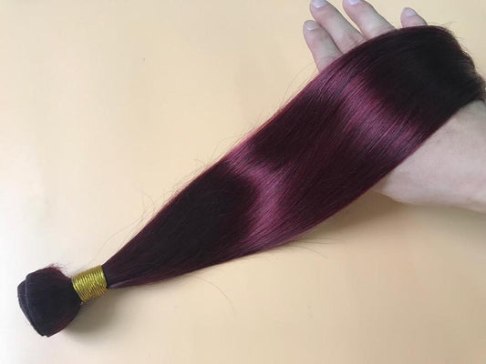 Mayfair Remy Hair Bundle 99J Straight