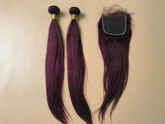 Mayfair Remy Hair Bundle 99J Straight