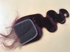 Mayfair Remy Light Lace 4X4 #99J Body Wave