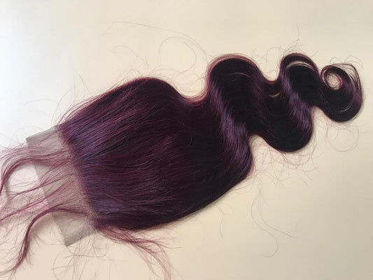 Mayfair Remy Light Lace 4X4 #99J Body Wave