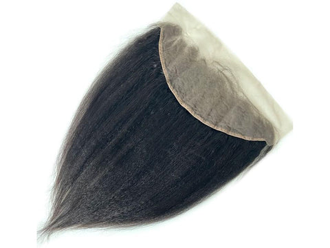 Single Donor 13x4 HD Super Fine Invisible  Lace Kinky Straight