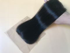 4x4 Single Donor Normal Transparent light/Medium Brown Straight