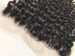 13x4 Single Donor Normal Trans Light / medium brown Kinky Curl