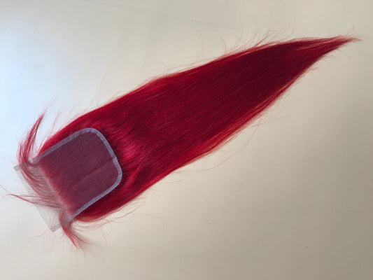 Mayfair Remy Light Lace 4X4 Red Straight