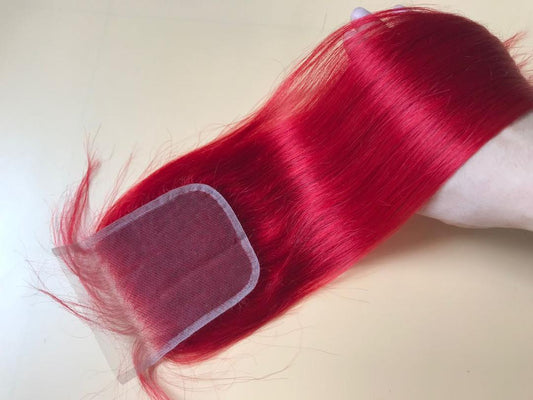 Mayfair Remy Light Lace 4X4 Red Straight