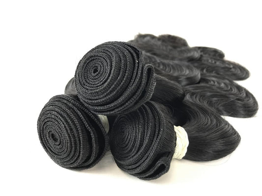 Raw Asian Virgin Hair Natural Black Body wave
