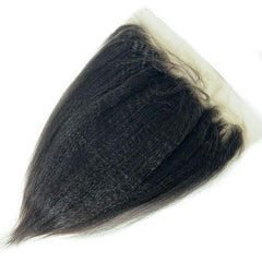 5x5 HD Single Donor  Super Fine Swiss Invisible lace closure Kinky Straight
