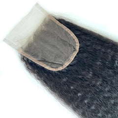 MayfairRemy 4x4  Medium brown lace light closure Kinky Straight